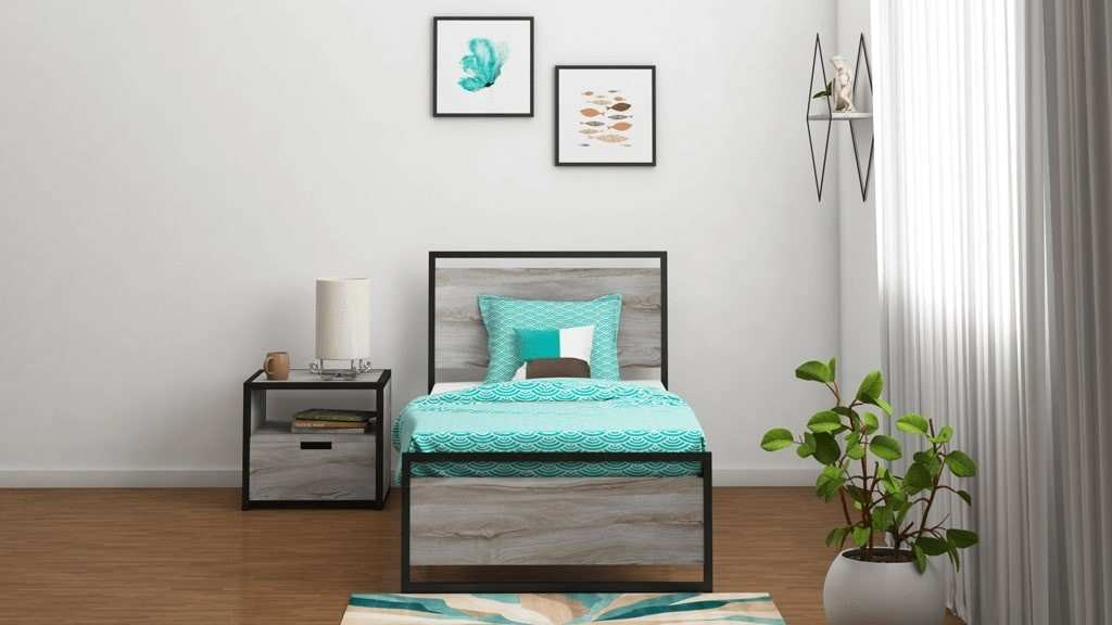 Perch Single Bed 6X4 Light Brown
